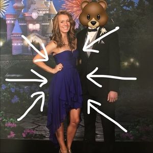 Adrianna Pappel Purple Homecoming Dress